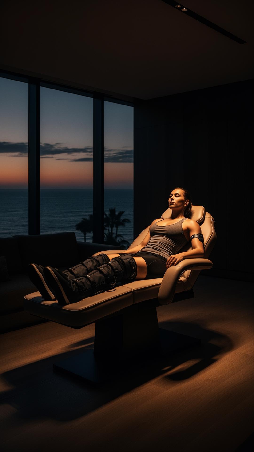 Mobile athlete recovery session in the Cayman Islands